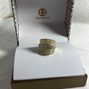 GIANI BERNINI CUBIC ZIRCONIA GOLD OVER STERLING